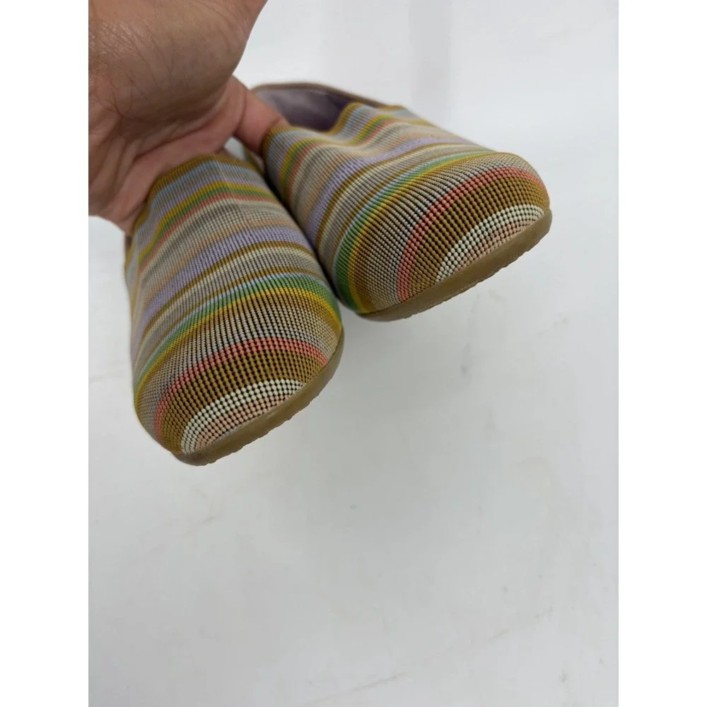 SAS Becky Jute Wrapped Wedge Slip On Shoes Womens 6.5W Stripe Made Italy